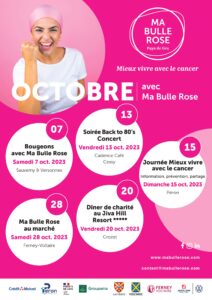 Octobre Rose avec ma Bulle Rose, à vos agenda